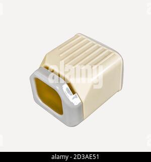 Old diascope. Isolated image on white background Stock Photo