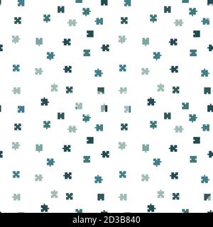 A repeating pattern with green elements. Seamless pattern. Stock Vector