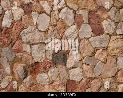 colored stone wall texture and shapes Stock Photo