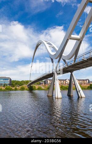 The Infinity Bridge in Stockton on Tees,England,UK Stock Photo