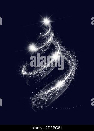 Abstract dark background. Blurry smooth glowing waves.  Stock Photo