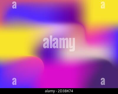 Blurred abstract background with gradient purple, yellow and pink color. Design for advertising, banner and poster. Vector illustration Stock Vector