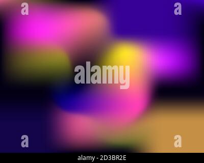 Blurred abstract background with gradient purple, yellow and pink color. Design for advertising, banner and poster. Vector illustration Stock Vector