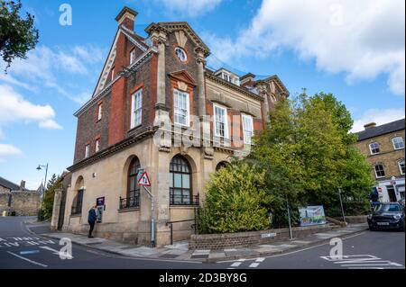 Grade II listed historic and former NatWest bank in Market Square in Petworth, West Sussex, UK. Stock Photo