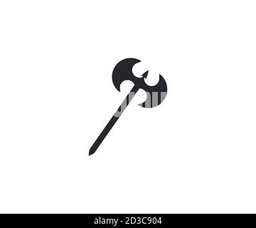 Axe, tool fantasy game icon Stock Vector