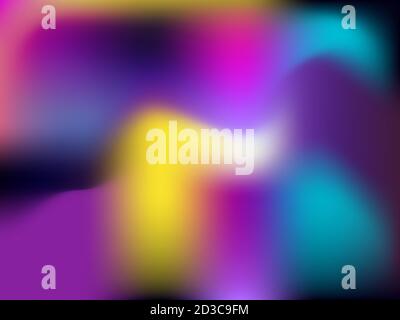 Blurred abstract background with gradient purple, yellow and pink color. Design for advertising, banner and poster. Vector illustration Stock Vector