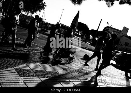 Normal day in costa brava during the summer of pandemic covis-19 Stock Photo