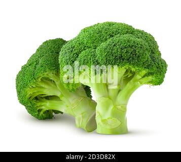 broccoli, isolated on white background, clipping path, full depth of field Stock Photo