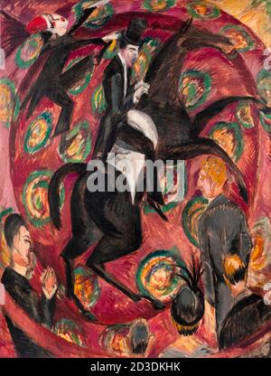 Circus Rider, painting by Ernst Ludwig Kirchner, 1914 Stock Photo