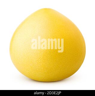 yellow pomelo, isolated on white background, clipping path, full depth of field Stock Photo