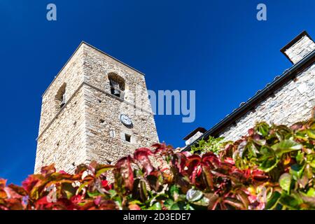 Montella tower, Cerdanya. Stock Photo
