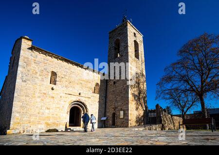 All church bell tower, Cerdanya. Stock Photo