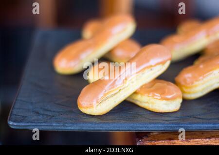 Canapes served at a hotel bufffet in Cebu Stock Photo