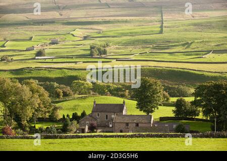 Farm house on the North Yorkshire moors, Yorkshire, England, UK. Stock Photo