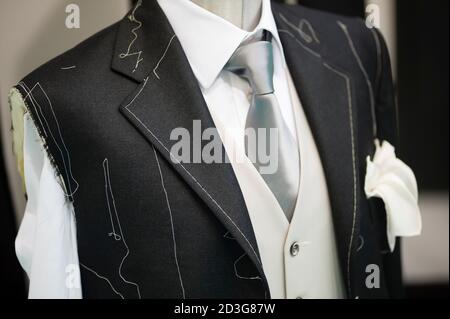 Ceremony handmade man Suit technique model Stock Photo
