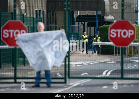 Glenrothes, Scotland, UK. 8 October 2020. Pictured: Sean Clerkin of Action For Scotland.  Credit: Colin Fisher/Alamy Live News. Stock Photo