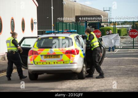 Glenrothes, Scotland, UK. 8 October 2020. Pictured: Sean Clerkin of Action For Scotland.  Credit: Colin Fisher/Alamy Live News. Stock Photo