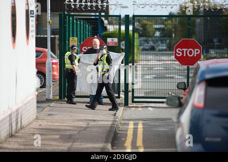 Glenrothes, Scotland, UK. 8 October 2020. Pictured: Sean Clerkin of Action For Scotland.  Credit: Colin Fisher/Alamy Live News. Stock Photo