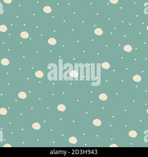 Seamless Pattern with big bubbles on pastel blue background. Repeating Pattern. Vector Illustration Stock Vector