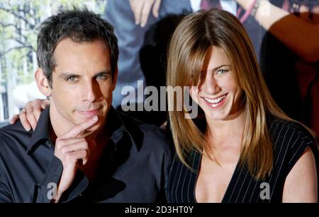 Jennifer Aniston and Ben Stiller at the London press conference for the ...