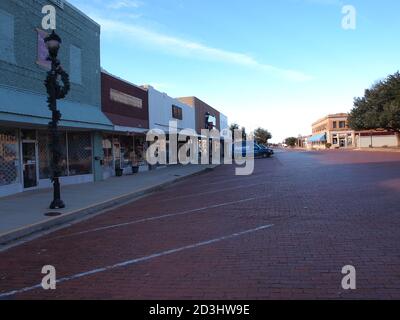 Lamesa, Texas USA downtown. Lamesa is the county seat of Dawson County, Texas which is located in the area of Texas not far from the New Mexico border Stock Photo