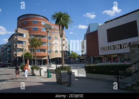 Brewery Square in Dorchester, Dorset in the UK, taken on the 20th July 2020 Stock Photo