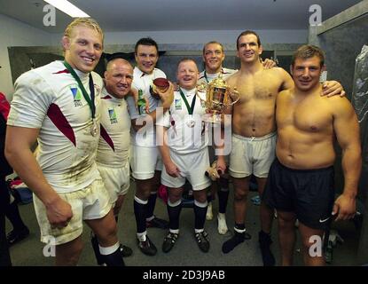 Rugby players in the locker room Stock Photo - Alamy