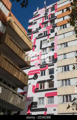 THE13TH DISTRICT OPEN AIR STREET ART MUSEUM IN PARIS Stock Photo
