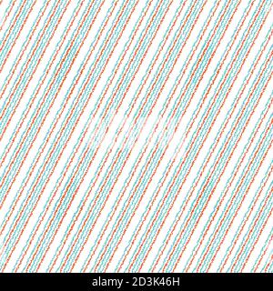 Seamless pattern with oblique colored zigzag lines Stock Vector