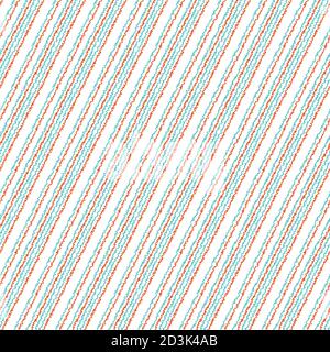 Seamless pattern with oblique colored zigzag lines Stock Vector