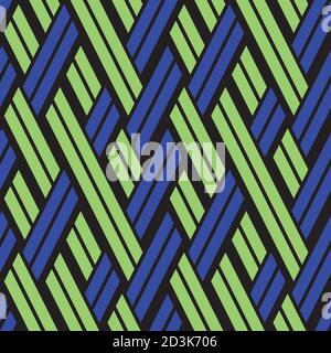Seamless pattern with oblique colored segments Stock Vector