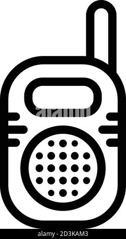 Baby monitor antenna icon, outline style Stock Vector