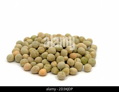 Dried peas against a white background Stock Photo