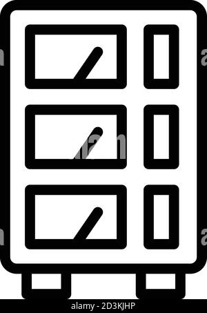 Voltage regulator icon, outline style Stock Vector