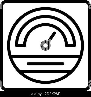 House voltage regulator icon, outline style Stock Vector