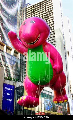 Barney At The Macy's Thanksgiving Day Parade Stock Photo - Alamy