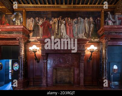 The Castle of Maidens, Abbey Room, McKim Building, Copley Square, , Boston Public Library, Boston, Massachusetts, USA Stock Photo