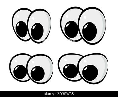 Human eyes set isolated on white background. Colorful eyeballs iris ...