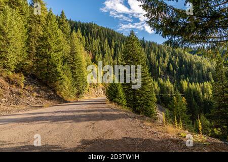 Moon Pass. Wallace, Idaho Stock Photo