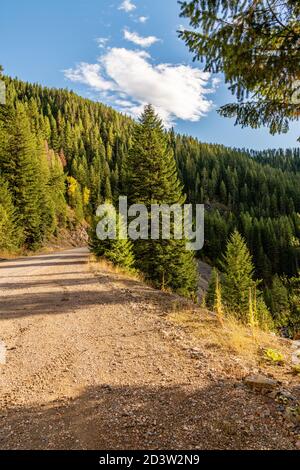 Moon Pass. Wallace, Idaho Stock Photo