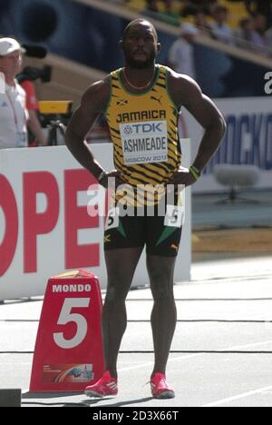 Nickel Ashmeade of Jamaique 4eme Stage 200 M Men During the Championnat du Monde Athlétisme 2013, on August 16 2013 in Moscou - Photo Laurent Lairys / DPPI Stock Photo