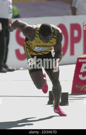 Nickel Ashmeade of Jamaique 4eme Stage 200 M Men During the Championnat du Monde Athlétisme 2013, on August 16 2013 in Moscou - Photo Laurent Lairys / DPPI Stock Photo