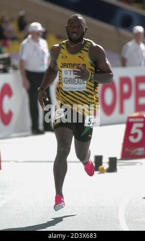 Nickel Ashmeade of Jamaique 4eme Stage 200 M Men During the Championnat du Monde Athlétisme 2013, on August 16 2013 in Moscou - Photo Laurent Lairys / DPPI Stock Photo