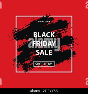 Black friday sale. Vector layout discount banner Stock Vector