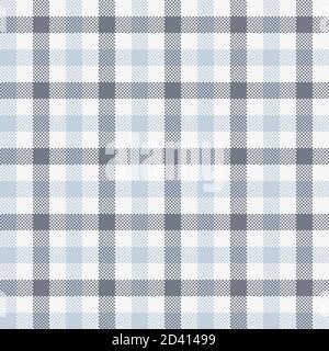 Tartan Vector Seamless Patterns, Dark Blue And Light Blue Stock Vector
