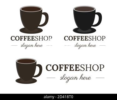 Illustration vector design of coffee logo template Stock Vector