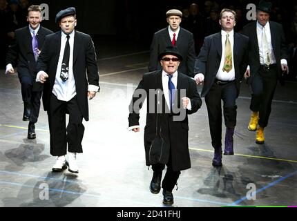 British Ska Band Madness Perform A Dance As They Display Creations By Japanese Designer Yohji Yamamoto As Part Of His Fall Winter 2004 2005 Men S Collection At Paris Fashion Week January 24 2004