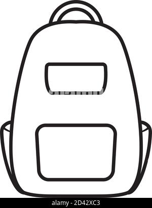 Cute school backpack Stock Vector Image & Art - Alamy