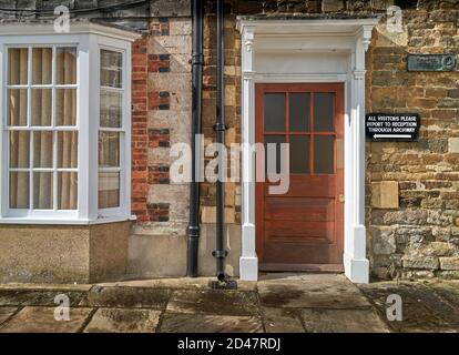 Office of Oakham public school on Chapel close, Oakham, Rutland, England. Stock Photo