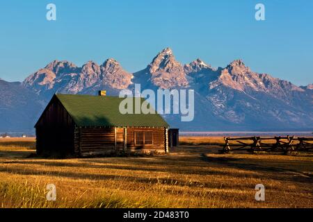 John Moulton barn and homestead, Grand Teton National Park, Wyoming, USA Stock Photo